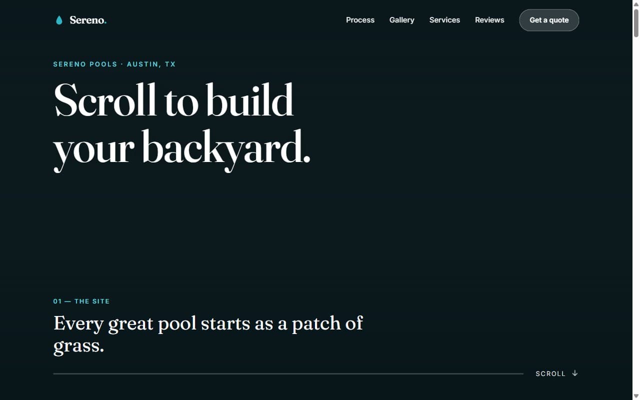 Pools & Outdoor — Demo preview